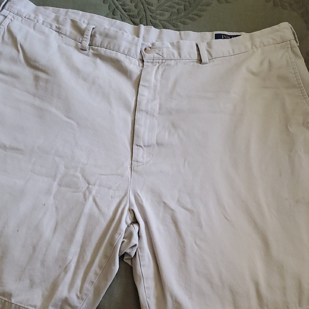 Polo by Ralph Lauren Cream Flat Front Shorts